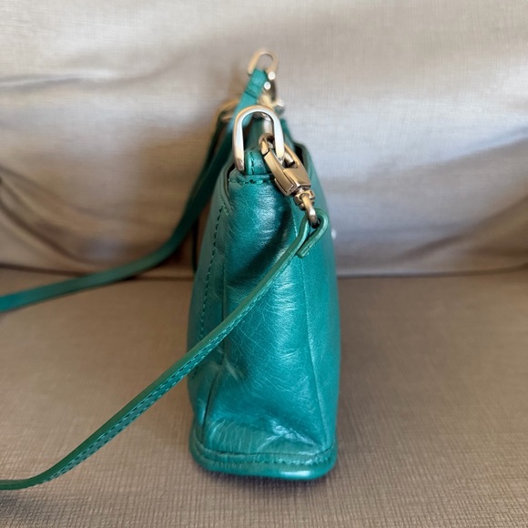 NWT HOBO Cadence GENUINE Leather BLUEGRASS Crossbody Bag - Picture 3 of 13